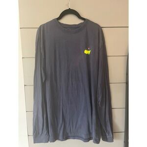 Masters Augusta National Navy Long Sleeve T-Shirt Red Jacket Golf Apparel Mens L